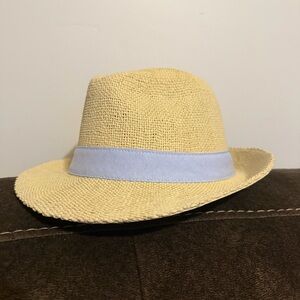 New Janie&Jack Straw Fedora with Light Blue Band